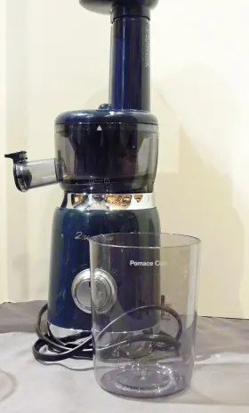 100w Zasmira Sj30 Slow Masticating Juicer Navy Blue- - Never Used #3