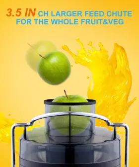 600w Znoav 612789946365 Juicer Machine With 3.5 Inch Wide Chute For Whole Fruits And Veg Ju #3
