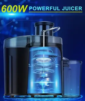 Aj10b Znoav Juicer 600w - Dishwasher Safe Preowned 60hz 120v Red #3