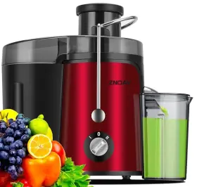 Aj10b Znoav Juicer 600w - Dishwasher Safe Preowned 60hz 120v Red