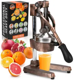 Zulay Kitchen 093674184886 Cast-iron Orange Juice Squeezer - Heavy-duty Easy-to-clean Prof