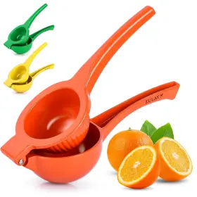 Zulay Kitchen 093674187108 Premium Quality Metal Orange Squeezer Citrus Juicer Manual Press For Ex