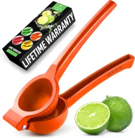 Zulay Kitchen 195702011239 Metal Lime Squeezer Heavy-duty Citrus Juicer For Maximum Juice Extract