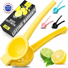 Zulay Kitchen 195702030810 Lemon Juicer Squeezer Handheld Metal Easy Citrus Manual Press