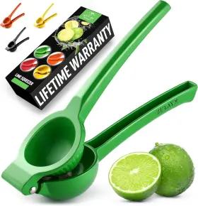 Zulay Kitchen 744110098686 Premium Quality Metal Lime Squeezer Citrus Juicer Manual Press For Extr