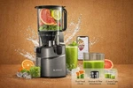 Amzchef Slow Masticating Juicer Machine Cold Press Extractor Dual Feed Chute. Fixed Price $89.95.