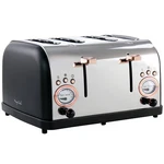 Megachef MG-TS-3500B 4 Slice Wide Slot Toaster Variable Browning Black And. Fixed Price $77.59.