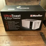 New, Open Box Mueller Ultratoast Slice Toaster Stainless Steel MT-440SS. Fixed Price $34.99.