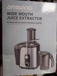 Ambiano Wide Mouth Juice Extractor, 800W Large Chute 2 Speed Settings Jug 1000ML. Fixed Price $32.00.