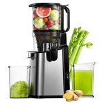 Cold Press Juicer 5.8 Wide Feed Chute 400W Black Stainless Steel Machines Euhomy. Fixed Price $124.99.