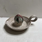 Hand Made Ceramic Manual Citrus Juicer Pottery, Signed Js Nc. Fixed Price $22.00.
