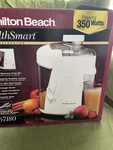 Hamilton Beach Healthsmart 67180 Juice Extractor 350W White Dishwasher-safe. Fixed Price $38.00.