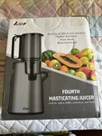 Lqz Cold Press Juicer, Masticating With 5.4" Wide Feed Chute, 350W. Fixed Price $49.00.