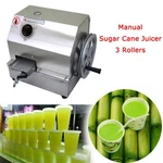 New Commercial Manual Sugar Cane Juicer Press Machine 3 Rollers Stainless Steel. Fixed Price $239.94.