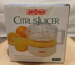 Vtg. Aroma Citrus Juicer ACJ-150 Fresh Squeeze Juices 0.5 L Nib. Fixed Price $31.99.