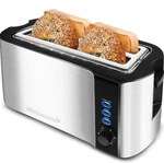 Elite Gourmet ECT-3100 Long Slot 4 Toaster, Slice, Matte Black. Fixed Price $31.50.