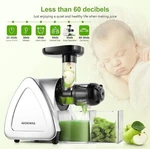 Portable Hand Juicer, Machines With Reverse Function, Cold Press, Silver. Fixed Price $36.00.
