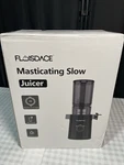 Floisdace Cold Press Juicer, Masticating With Large Feed Chute, 12V, Open. Fixed Price $24.36.