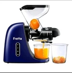 Fretta 2-SPEED Masticating Cold Press Slow Juicer 76MM Chute Dark Blue. Fixed Price $100.00.