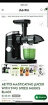 Aeitto 2-SPEED Masticating Juicer, Machine With Reverse Function. Fixed Price $180.00.