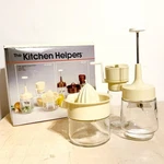 Gemco Kitchen Helpers Food Chopper Juicer And Mill Glass Almond Color Open Box. Fixed Price $27.97.