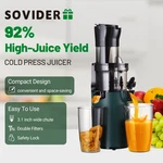 Sovider Cold Press Juicer Machines 78MM Feed Chute 92% High Yield 200W Usa. Fixed Price $71.55.