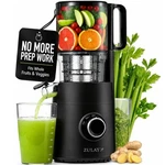 Zulay Kitchen Cold Press Electric Juicer 5" Wide Chute, 50 Rpm Slow Masticating. Fixed Price $84.99.