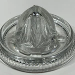 Vintage Clear Glass Small Orange Juicer Reamer Fits Wide Mouth Mason Jar. Fixed Price $19.99.