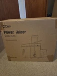 Qcen Juicer Model KS-501 Power: 500W Voltage 120V 60HZ (open Box). Fixed Price $25.00.