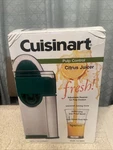 Cuisinart CCJ-500DG Pulp Control Citrus Juicer Dark Green Brushed Stainless New. Fixed Price $29.99.