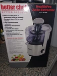 Health Pro Juice Extractor Sliver. Never Used. 120V. Speed. Stainless Steel. Fixed Price $50.00.