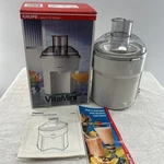 Krups Vitamini Compact Juice Extractor White 120V Model No. 290-70 With Manual. Fixed Price $26.09.