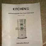 Kitchen Hq Usb Rechargeable One-touch Auto Citrus Juicer AIC-001 Red Manual. Fixed Price $18.69.