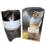 Vtg Click Clack Juicer Made In New Zealand Piece With Box Citrus Orange 3216. Fixed Price $9.00.