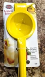 Norpro Enameled Aluminum Lemon Juicer Yellow New With Tag & Board. Fixed Price $20.99.
