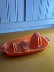 Hutzler Twin Reamer Manual Hand Juicer Tray With Rind Grater Orange Vintage. Fixed Price $5.59.