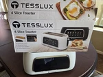 New Tesslux 4 Slice Toaster W/touch Screen Control & 1.5" Wide Slots. Fixed Price $65.00.