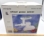 Miracle Wheat Grass Juicer Model MJ-550 Great Condition Complete Set Works. Fixed Price $69.88.