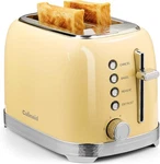 2 Slice Retro Toaster Yellow Extra Wide Slots 6 Shades. Fixed Price $68.50.