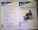 Breville JE900 Fountain 600W Centrifugal Juicer Silver W/ Parts. Fixed Price $60.00.