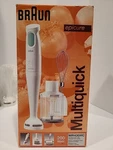Braun Multiquick High Speed Hand Blender W/chopper Whisk Beaker MR430HC Tested. Fixed Price $53.00.