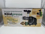 Koldpresse Horizontal Cold Juicer Slow Masticating For Healthier Juicing. Fixed Price $129.99.