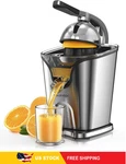 Healnitor 150W Electric Citrus Juicer Squeezer With 2 Cones,stainless Steel Quie. Fixed Price $75.96.