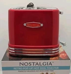 4 Slot Hot Dog & Bun Toaster Nostalgia Popup Retro Red Cooker. Fixed Price $39.99.