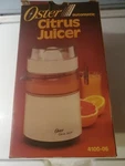 Vtg 1986 Oster Automatic Citrus Juicer Retro Mcm Model 4100-06 New. Fixed Price $75.00.