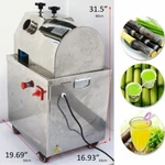 Techtongda 110V New Electric Sugar Cane Juicers Big Capacity Three Rolls. Fixed Price $618.55.