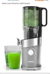 Aeitto Cold Press Juicer, Machines With 4.9" Wide Mouth Gray HSJ-1908. Fixed Price $65.00.