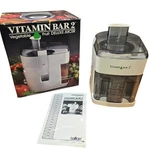 Salton Vitamin Bar Vegetable Fruit Deluxe Juicer 225 Watts Continuous Feed. Fixed Price $30.00.