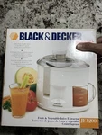 Black+decker JE1200 200-WATT Fruit Vegetable Juicer Extractor New Open Box. Fixed Price $16.99.