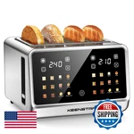 Keenstar 4 Slice Toaster Touch Screen Stainless Steel Smart Bread 1.5. Fixed Price $121.48.